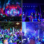 3 Pack 100W LED Black Lights, IP66 Waterproof UV Flood Lights with Plug & Switch