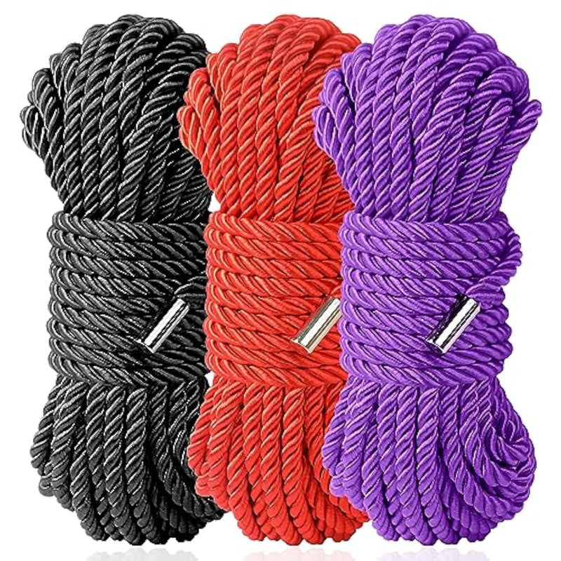 Bdsm Shibari Sex Bondage Restraint Rope - Soft Tie-Ups For Women, Long Restraining Multipurpose Sex Restraints, Adult Sex Toys For Women, Men & Couples (3 Colour)