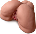 Realistic Male Masturbator Pocket Pussy Dual-Channel TPE Stroker 4.5LB