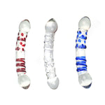 Mens Crystal Glass Dildos Realistic Dildo Penis Glass Beads G-Spot Anal Butt Plug Erotic Sex Toys For Couples Adults (Transparent, 7.87)