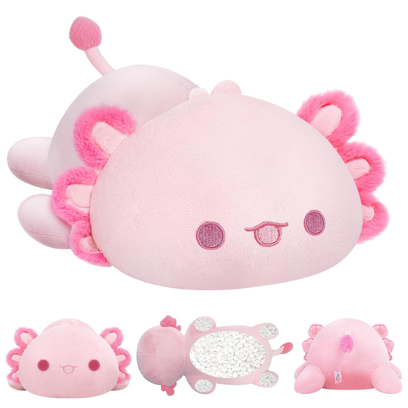 Weighted Stuffed Animals 4.0 Lbs Weighted Axolotl Plush, Weighted Plush Ani
