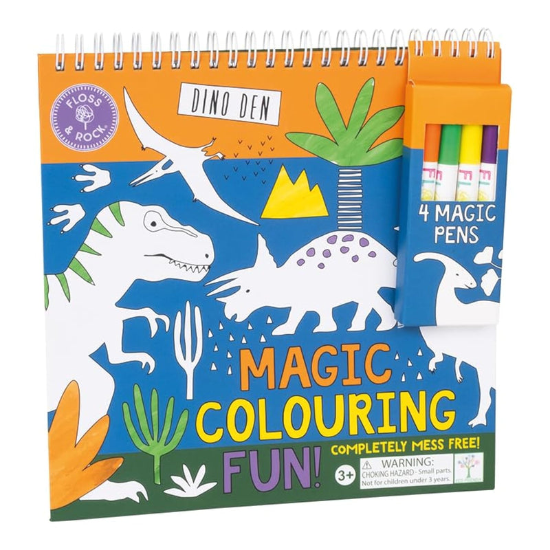 Dino Magic Colouring Fun Kit by Floss and Rock, 8.2-inches Length, Arts and Crafts, 49P6067