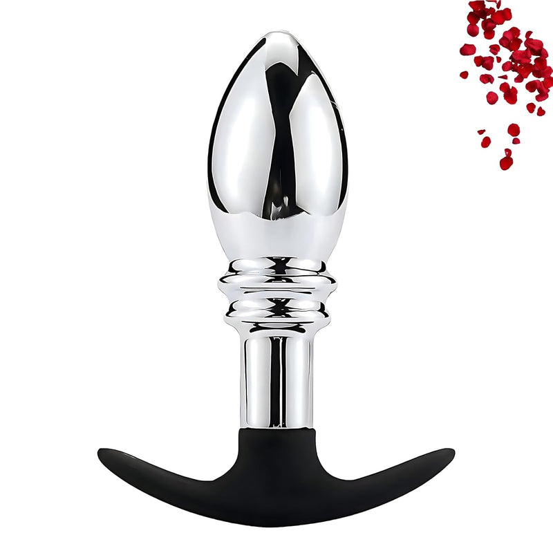Stainless Steel Anal Beads Butt Plug Prostate Massager - Expanding Anal Plug Trainer Anal Probe G-Spot Stimulation Adult Sex Toys (Pdry-1401)