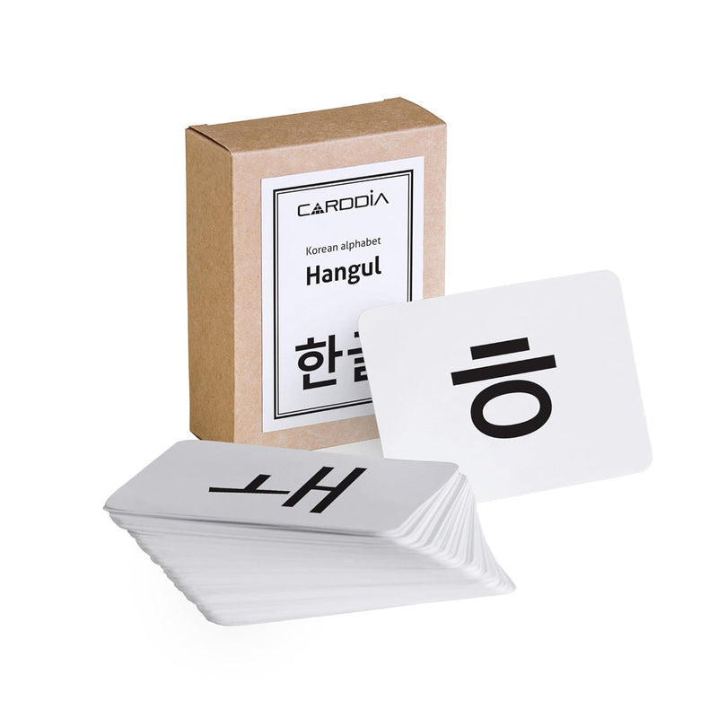 Korean Alphabet Hangul Flash Cards