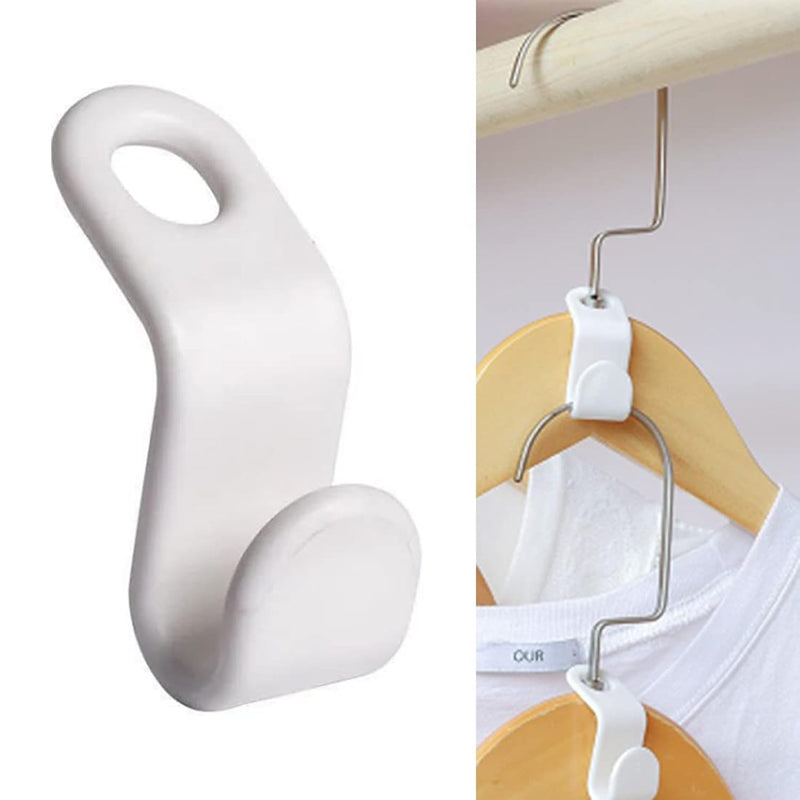 50Pcs(Or100) Hanger Hooks For Plastic Hanger Clips For Clothes Space Saving Hang