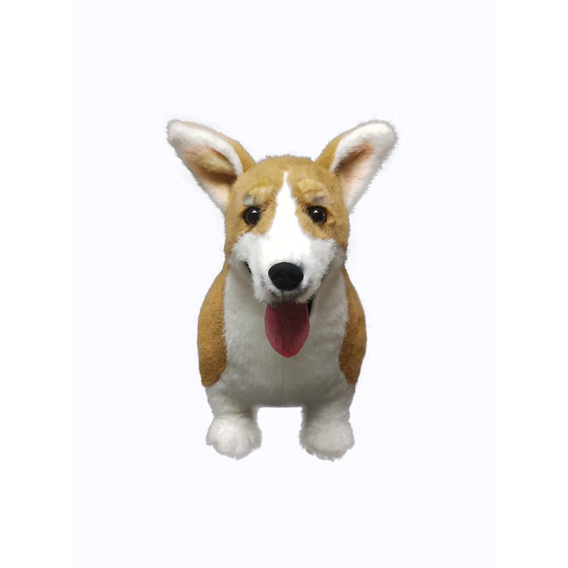 Corgi Dog 20 Inch Realistic Lifelike Louie Welsh Corgi Dog Plush Stuffed An