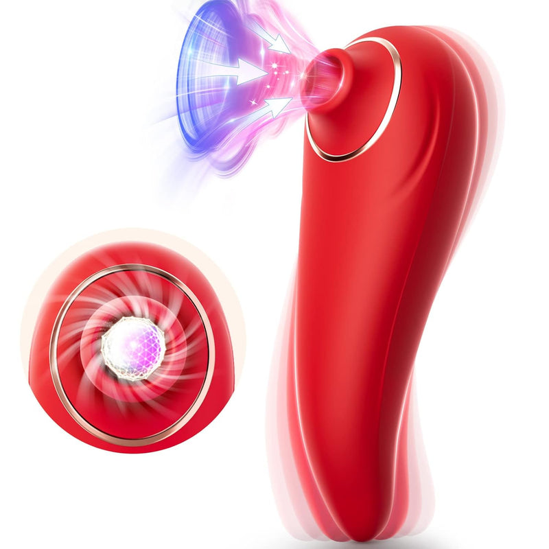 Clitoral Sucking Vibrator Sex Toys - Adult Toys Dildo Vibrating Sucking For Her Pleasure Toys For Women'S Sex With 9 Suctions G-Spot Vibrations Clit Sucker For Nipple Vagina Stimulator Adult Sex Toys
