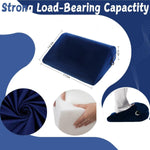 Adjustable Foam Position Pillow with Restraints – Support Cushion for Couples (Blue)