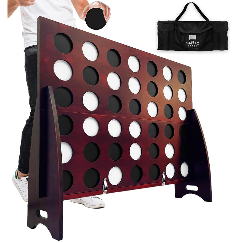 SWOOC Games - XL Giant 4 in A Row (4ft x 3ft) All Weather with Carrying Cas
