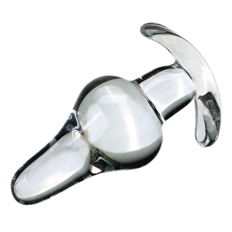 Glass Anal Plug Crystal Butt Plug For Advanced & Beginner?Sex Toys For Women Men Transparent Sex Bed Game Toys(A)