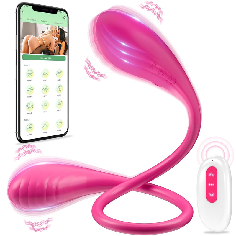 Womens Sex Toys Couple Vibrators - Clitoral G Spot Vibrator With 2*10 Modes, App Remote Control Vibrator Sex Stimulator Anal Toys Couples Adult Sex Toys & Games For Women Men Couples, 18” Adult Toys