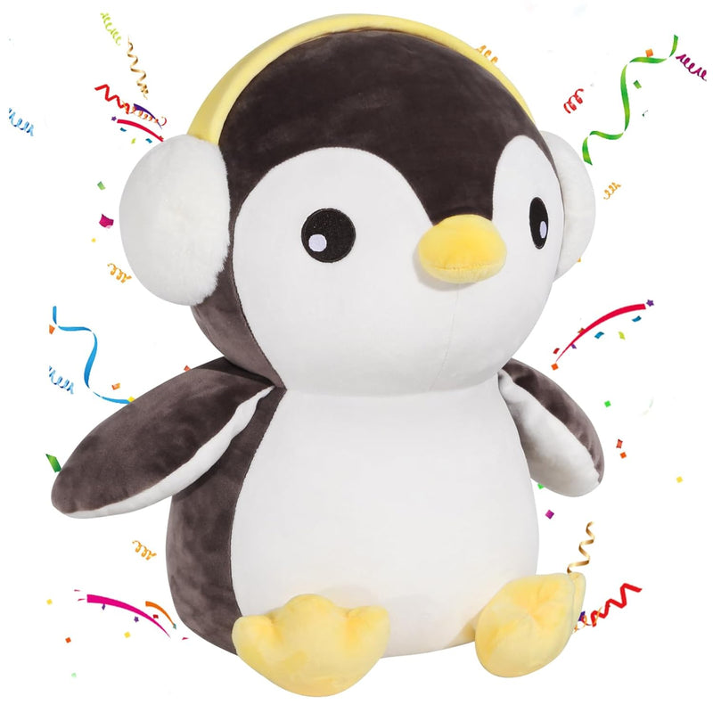 15.7" Cute Big Penguin Plush Soft Body Pillow Plushies, Large Penguin Stuff