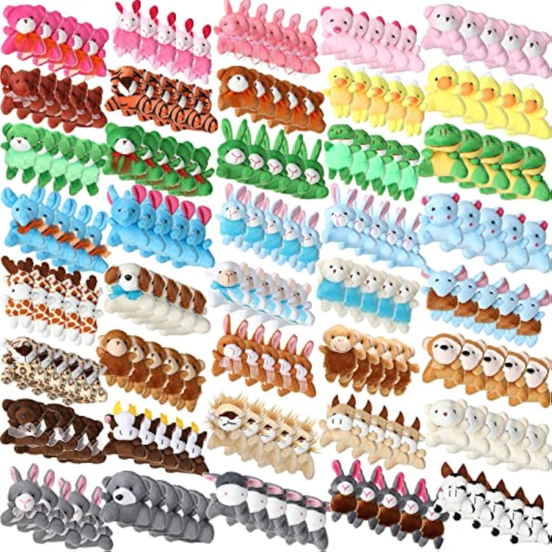 200 Pcs Mini Stuffed Animals Operation Christmas Bulk For Kids Tiny Critter Animals Plush For Piñata Fillers Basket Stuffers Birthday Party Favors Gifts Classroom Carnival Prizes