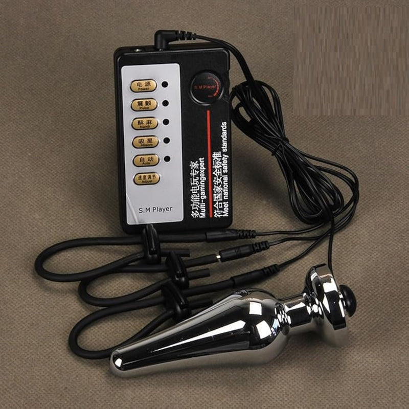 Electrical Anal Plug Anal Dildo Stimulation Urethral Sound Electro Stimulation Masturbation Set Inserting Toys For Beginners And Advanced Users Sm Massage Kits Surprised