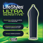Ultra Sensitive Latex Condoms Value Pack, 50 Count - Premium Lubrication & Protection