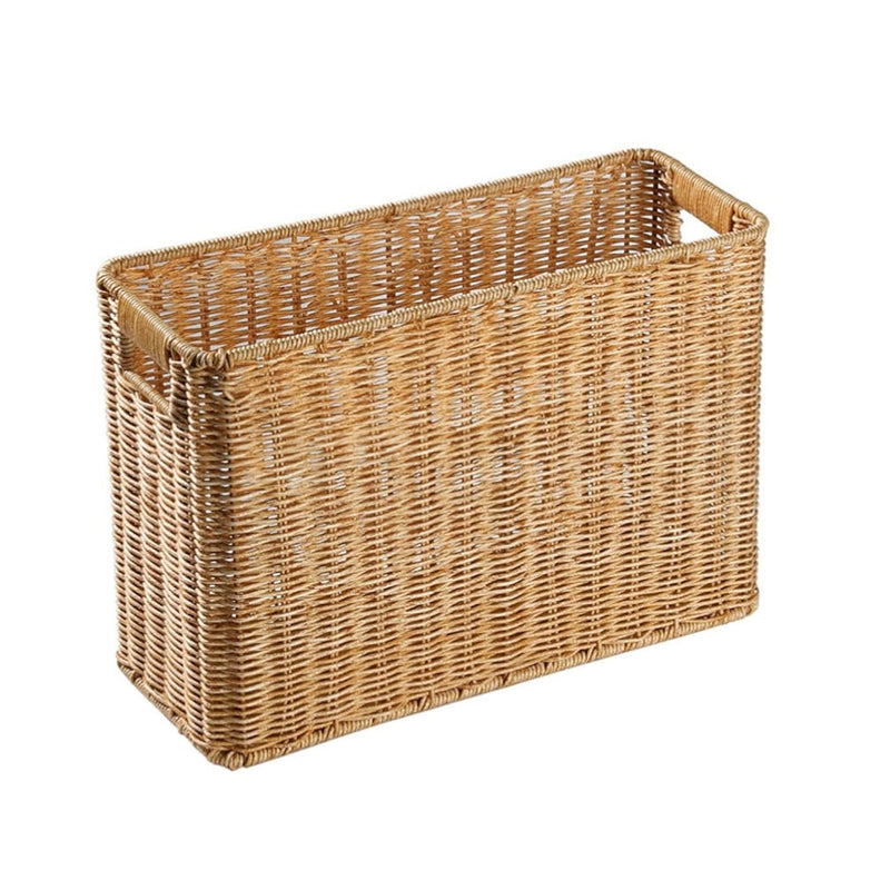 Magazine Storage Baske Seagrass Woven File Holder Narrow Place Storage Holder Bo