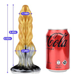 Realistic Monster Dildo Liquid Silicone Penis Anal Plug With Strong Suction Cup Dog Knot Anal Plug Prostate Massage G-Spot Stimulation Adult Sex Toys For Women Men And Couples (S)