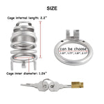 Male'S Stainless Steel Chasity Cages Device Trainer Kit For Adult Game Sex Toy J1540 40Mm