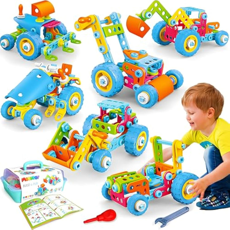 Stem Toys For 3 4 5 6 7 8+ Year Old Boy Birthday Gift, Building Toys For Kid Age 4-8 5-7 6-8 8-12, Preschool Educational Stem Kit Creative Activities For Boys Girls Christmas Idea Gift 118Pcs