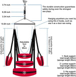 360° Rotating Sex Swing with Adjustable Straps – BDSM Sling for Couples' Pleasure