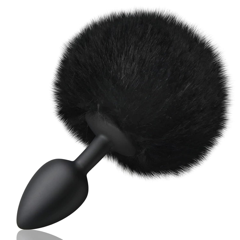 Silicone Anal Butt Plug With Anus Rabbit'S Tail Cosplay Sexy Adult Toy Anal Plug Anal Stimulator Butt Plug Anal Tail Sex Toys For Women Fun Sex Games Role Play Anal Training Adult Sex Toys (S)