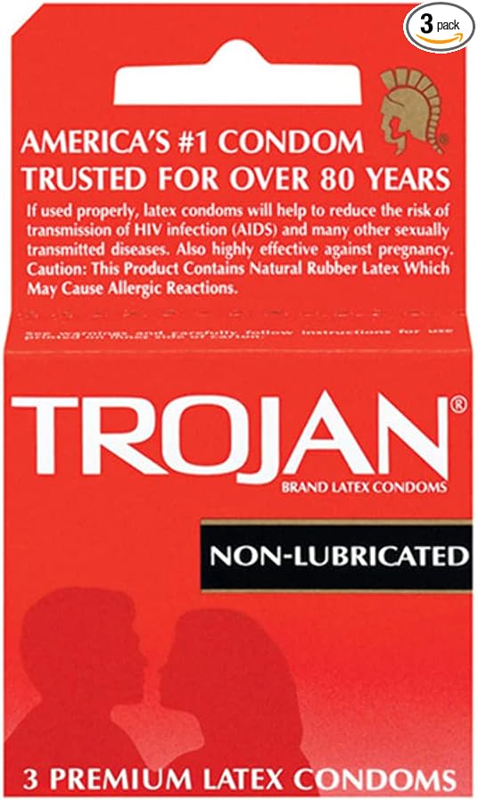 Non-Lubricated Premium Latex Condoms 3 ct
