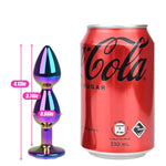 Butt Plug Anal Sex Toys Anal Beads Anus Dilator G-Spot Dildo Vaginal Stimulation With Jewelry Base Adult Sex Toys For Women Men Couples Colorful Alloy (2 Beads)