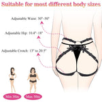 Strap On Dildo Harness Adult Sex Toys For Couple Pegging & G-Spot Play, Adjustable Sex Strapon With 2 Metal O-Rings, Wearable Bondage Gear For Men Women Lesbian & Gay Use