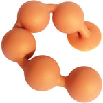 Silicone Anal Beads Chain – Anal Balls Diameter 1.96-Inch Anal Beads Pump Ball Butt Plug - Silicone Graduated Spheres With Suction Base (M)