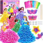 Princess Crafting Kit for Kids Age 4-8, Arts and Craft Set for Girls