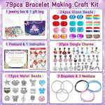 Unicorn Jewelry Making Kit for Girls Ages 5-12, DIY Arts & Crafts Set