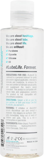 Water-Based Toy-Safe Lubricant (8oz) for Men, Women & Couples, Non-Staining