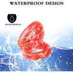 M8-Double Locking Sperm Ring Penis Ring(Red)