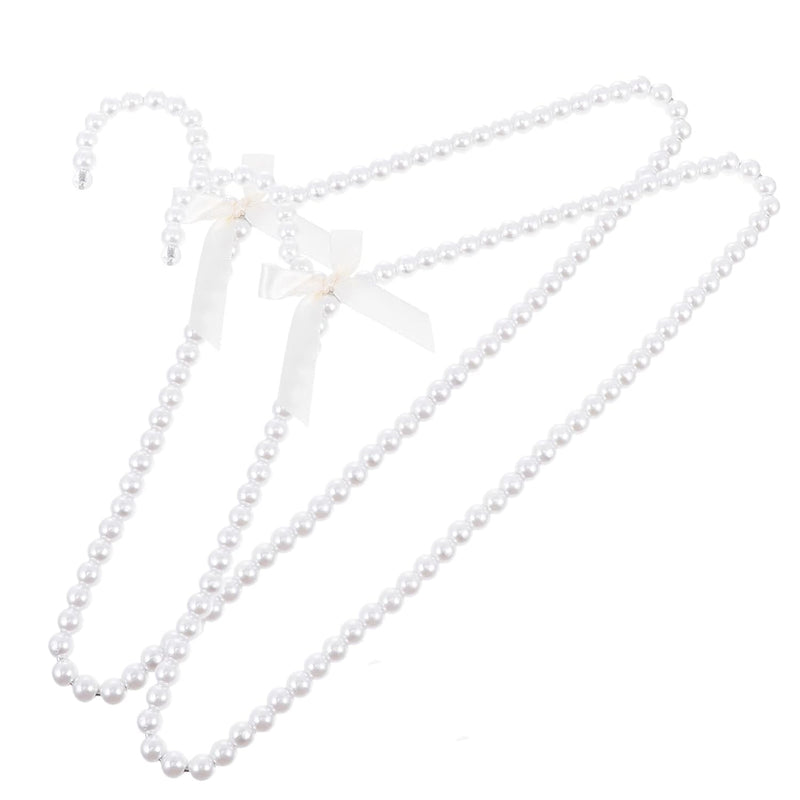 Elegant Clothes Hangers Pearl Beads: Clothes Hangers Dress Coat Hangers Closet C