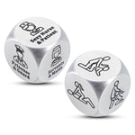 2Pcs Dirty Santa Gifts For Adults Men Husband, Sex Dice, Funny Naughty Gifts For Husband Wife, Date Night Dice For Couples, Christmas Gag Gifts For Adults Male, Stocking Stuffers For Adult Women Men
