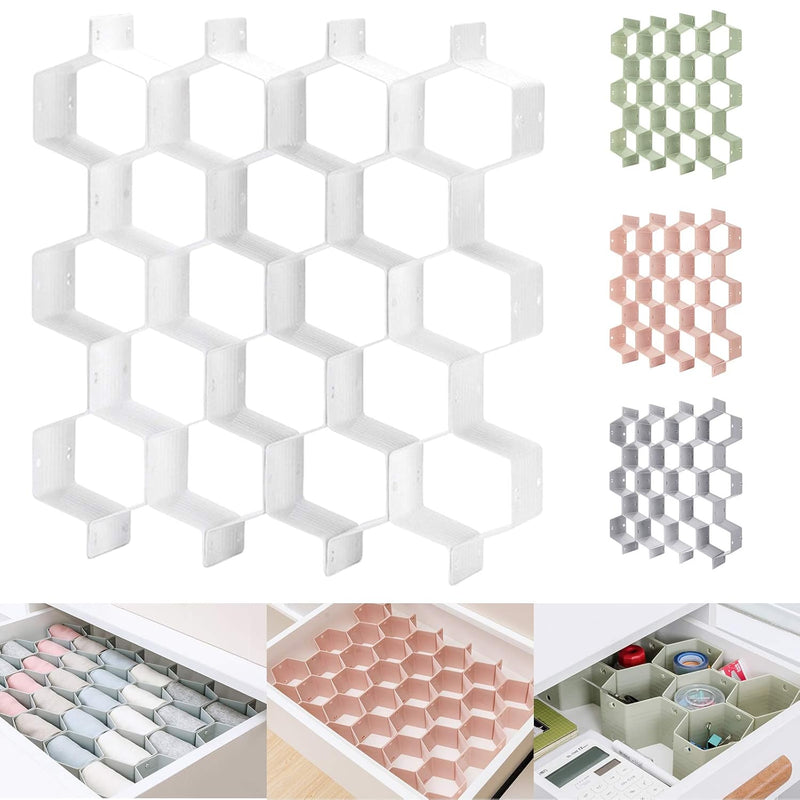Honeycomb Separator Adjustable Drawer Organizer Divider For Underwear Belt-Scarf