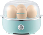 Easy Egg Cooker Electric 7-Egg Capacity, Soft, Medium, Hard-Boiled Egg Cooker with Auto Shut-Off, Measuring Cup Included, BPA Free, Retro Mint