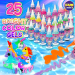 Unicorn Aqua Elves Kit with 25 Gel Colors & 16 Molds, Makes 100+ Water Pets