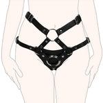 Strap On Harness For Women Lesbians Pegging Men, High Waisted Bdsm Hip Bondage Sex Restraints Strapon Dildo Leather Strap Belt Toy For Couple Gay Sissy Pleasure, Black