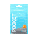 Pocket , Disosable, Manual, One-Time Use, Easy Portable Male Masturbator Sleeve, Wave Line