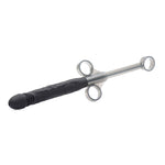 Silicone Penis Shaped Lube Shooter, Black