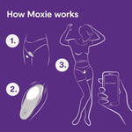 Moxie Wearable Lay On Panty Vibrator | Remote & App Control Vibrating Sex Toy For Couples | Clitoral Stimulator With 10 Intensity Levels | Adult Sexual Pleasure Tools | Waterproof | Black