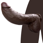 11.6In Huge Thick Big Black Dildo, 2.67'' Diameter Realistic Bbc Curved Dildo, Soft Dual Density Giant Silicone Dildos, Xxl Massive Dildos, Big Size Adult Sex Toys For Women Men Gay
