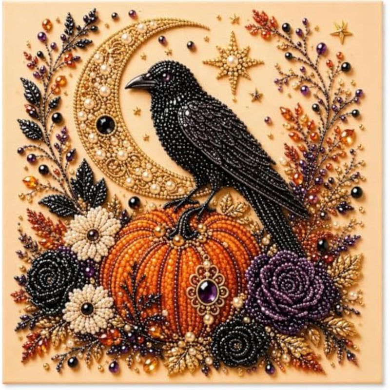 Halloween Ghost Pearl Art Kit, 3D Diamond Painting Craft for Adults