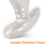 Butt Plug - Anal Plug With Thick Curved Base, Clear Butt Plug Spreader, 5.7X2.55 In Prostate Sex Toys For Men And Women Masturbation