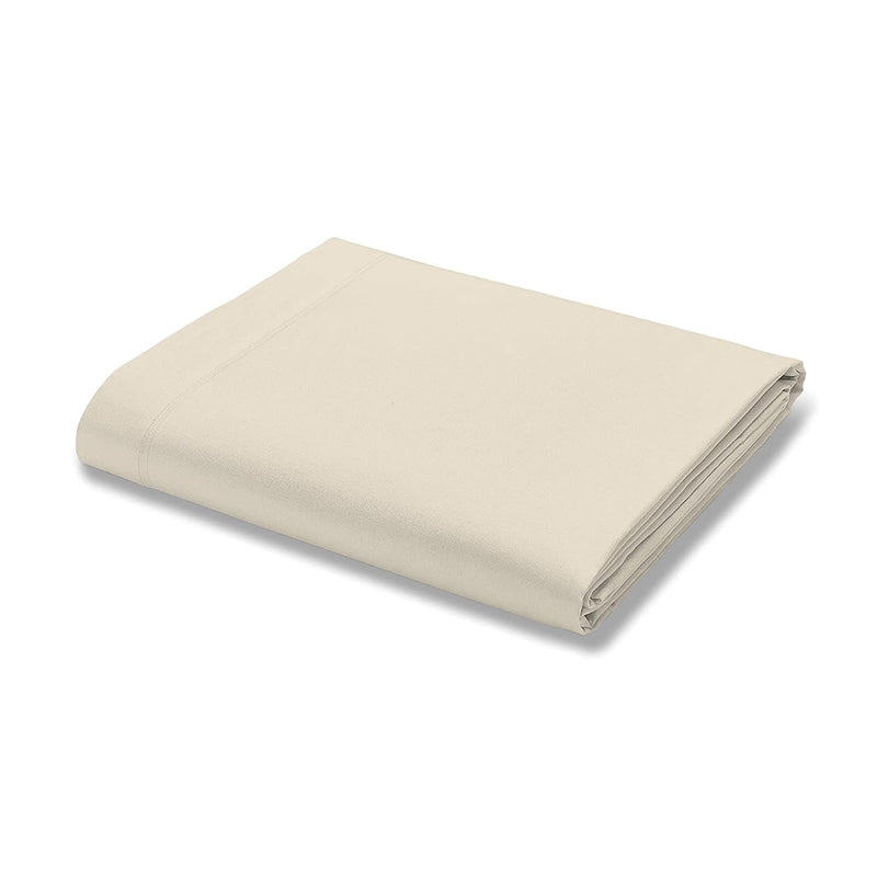 100% Cotton King Size Flat Sheet Ivory, Hotel Quality, King Flat Sheet Only, C