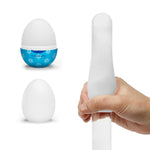 Easy Beat Egg Cool Edition Men Masturbation Portable Pleasure Device, Egg-C01, Translucent (Pack Of 2)