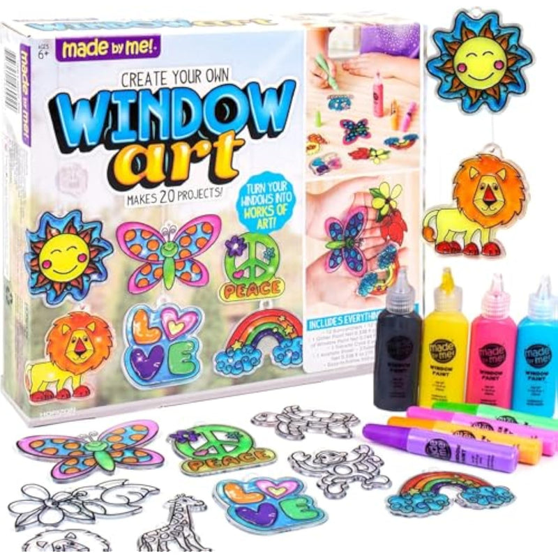 Create Your Own Window Art Kit for Kids, Makes 20+ Projects with Suncatchers
