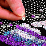 Winter Snow Wolf Sequin Art Kit for Kids & Adults Ages 8+, DIY Wall Picture