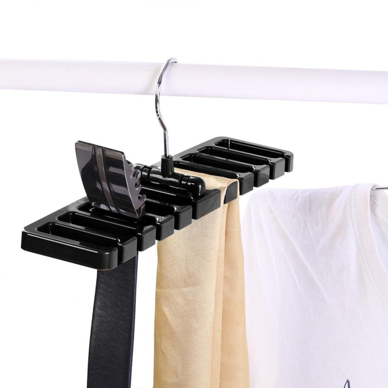 Belt Hanger Rack Holder 10 Slot Tie Belt Scarf Rack Holder Organizer For Closet